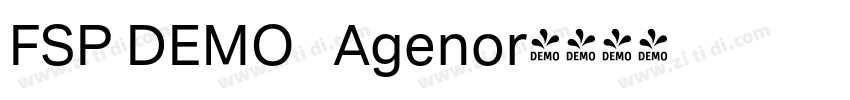 FSP DEMO   Agenor字体转换